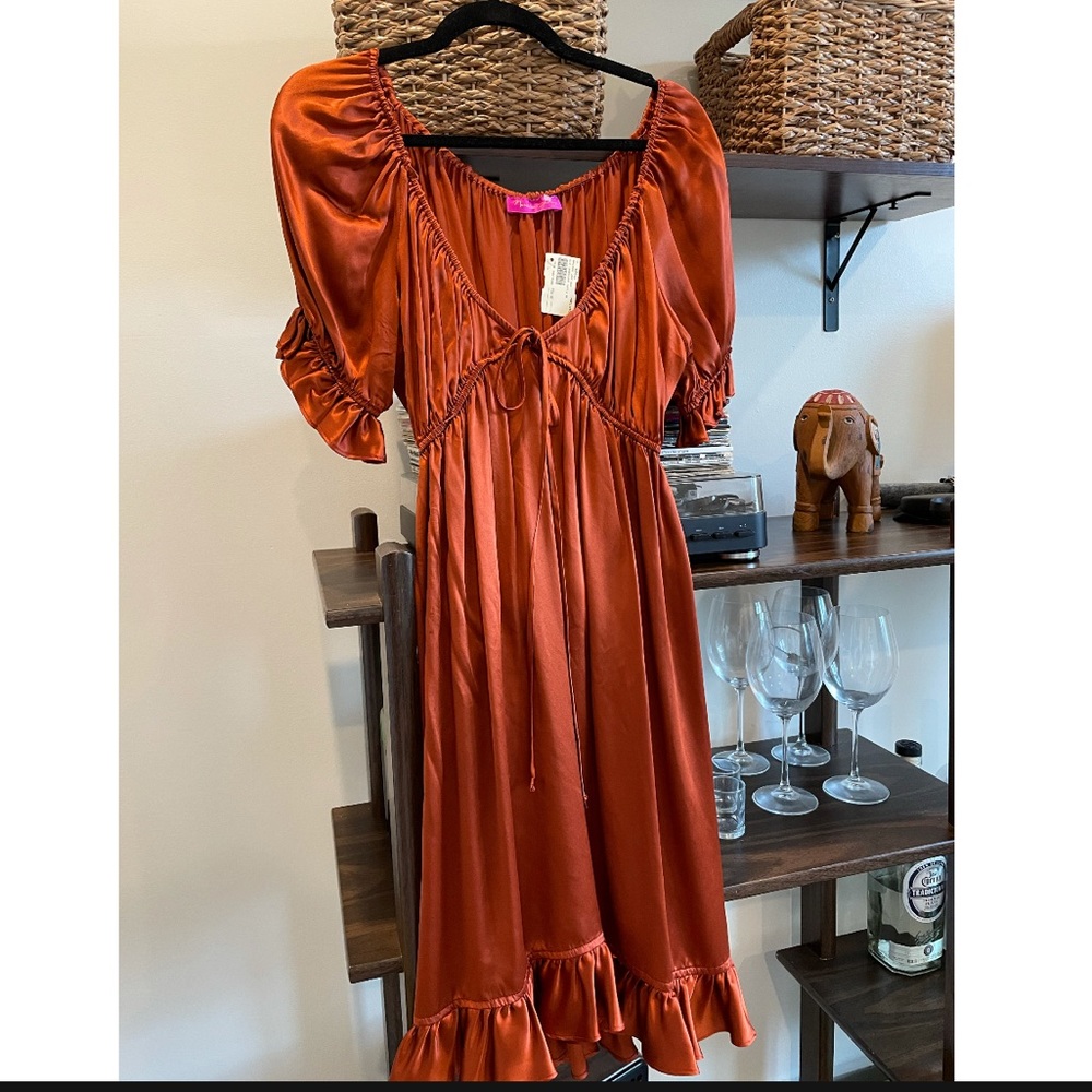 Silk babydoll dress